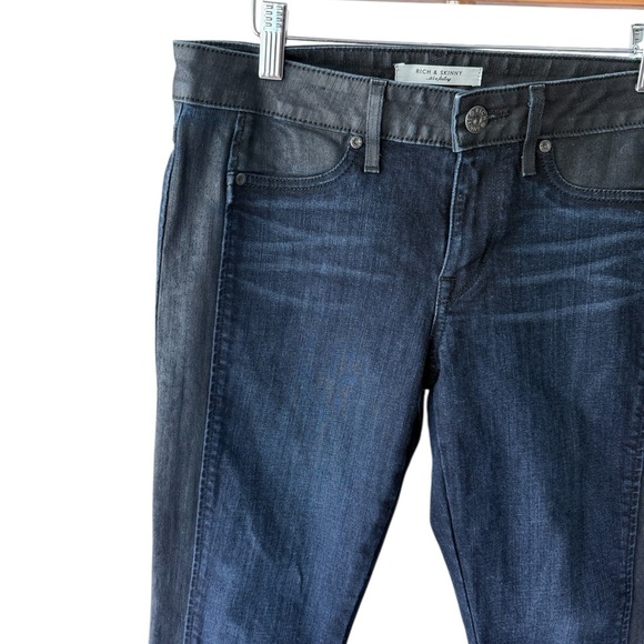 Rich & Skinny Women's Deep Blue Skinny Jeans Size 27 - Picture 2 of 10